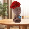 Resin Face Plant Pot Creative Cute Small Drinking Coffee Succulent