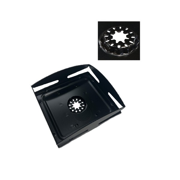 Qbit SQ1000-D-SL Stainless Steel Oscillating Drywall Blade, for 2-Gang Boxes,Universal