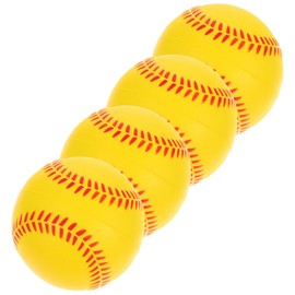 BESPORTBLE 4pcs Baseball Return Training Ball Pu Sponge Practice Baseballs for Hitting Softball Toys for Boys and Girls