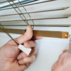 Artibetter Pull Cord Tassels White Window Blind Cord Buttons 15
