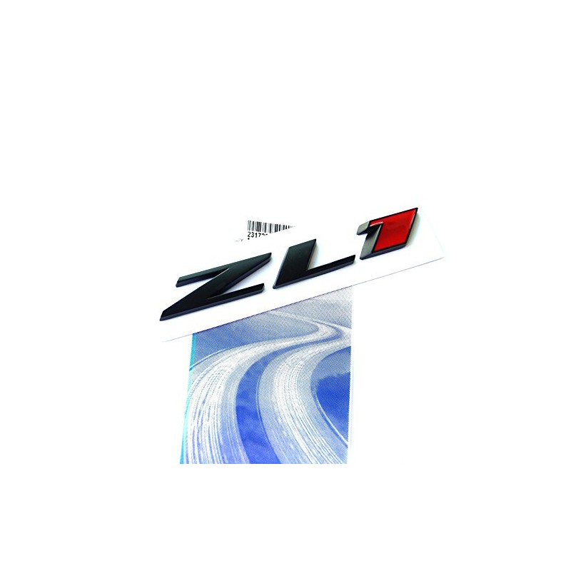 1pc OEM Black ZL1 Emblem Badge Letter Rear Side Zl1