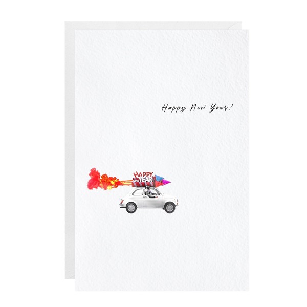 easykart labels 16 Happy New Year Cards with Envelopes |