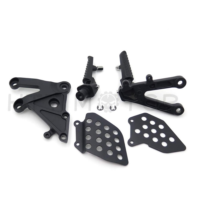 Black Front Rider Foot Pegs Bracket Fit For Honda Cbr600Rr