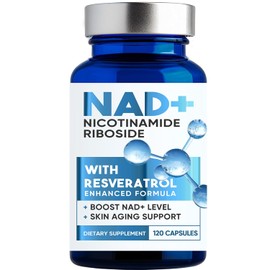 NAD+ Supplement 1500MG, 120PCS Ultra NAD+ & Resveratrol Supplement