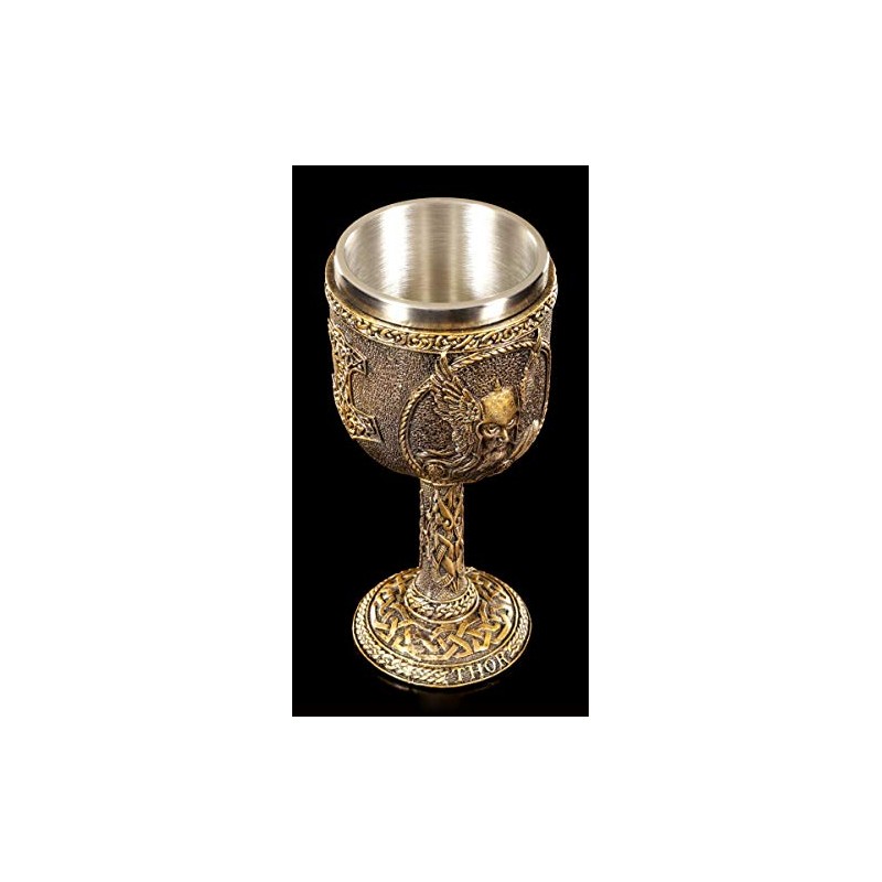 Figuren Shop GmbH Viking Goblet with Stainless Steel Insert -