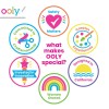 Ooly Magic Puffy Pens Set of 6 Neon Colors for