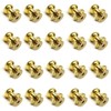 Yinpecly 20pcs Mini Round Knobs 0.28"x0.35" Small Drawer Pulls Handles