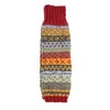 Pachamama Women 100% Wool Legwarmer Handknitted Fair Isle Pattern Rust