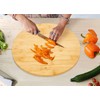 RoyalHouse Natural Bamboo Round Cutting Board for Kitchen, Chopping Boards