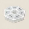 Premium Portable Pill Case (1 Piece) (Transparent) 8ea