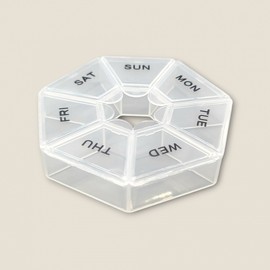 Premium Portable Pill Case (1 Piece) (Transparent) 8ea