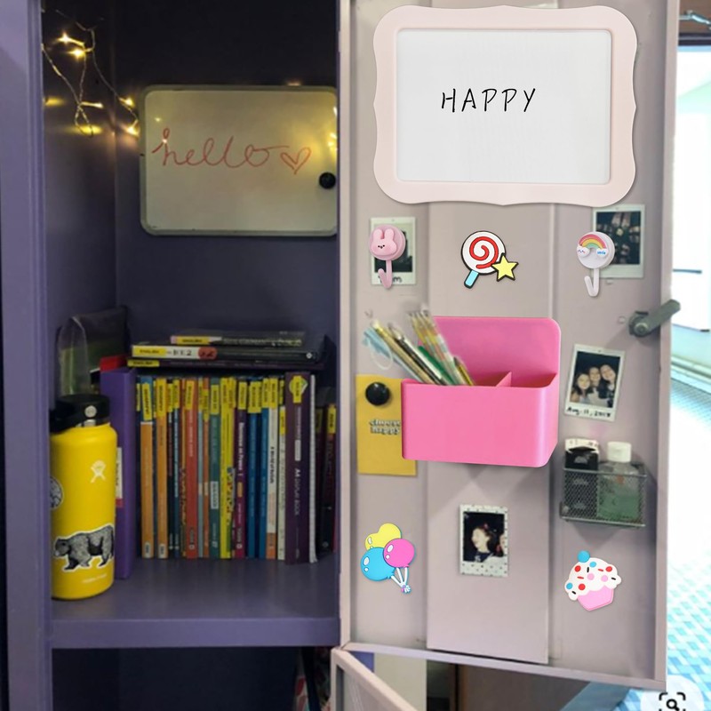 17 PCS Locker Accessories Kits for Girls with Magnetic Whiteboard