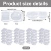 MACULPER Pack of 20 Storage Jars with Lids, Plastic Cups