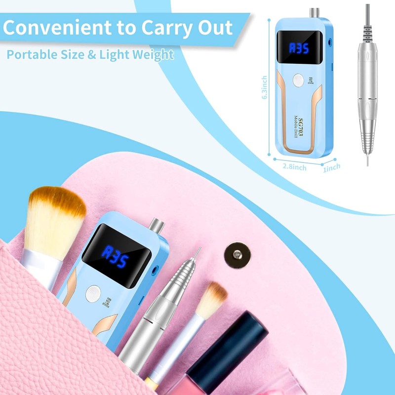 Professional Nail Drill Machine Electric Nail File Kits for Acrylic