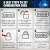 Jekosa® JKE/50 [Waterproof] Heavy Duty Combination Padlock Outdoor - [No