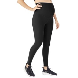 Hybrid & Company Women's Super Comfy Maternity Leggings LM48224 8826 Black XL