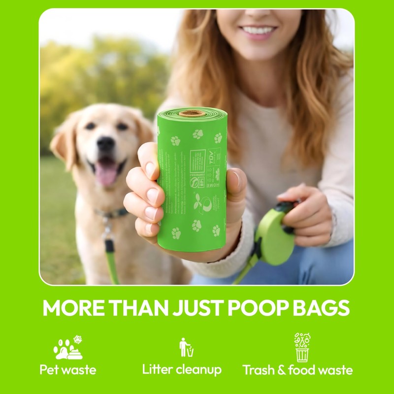 Carebee Dog Poo Bags, 150 Leak-Proof Extra Thick Refill Rolls,