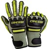 Cressi HEX Grip Gloves, Lime, L