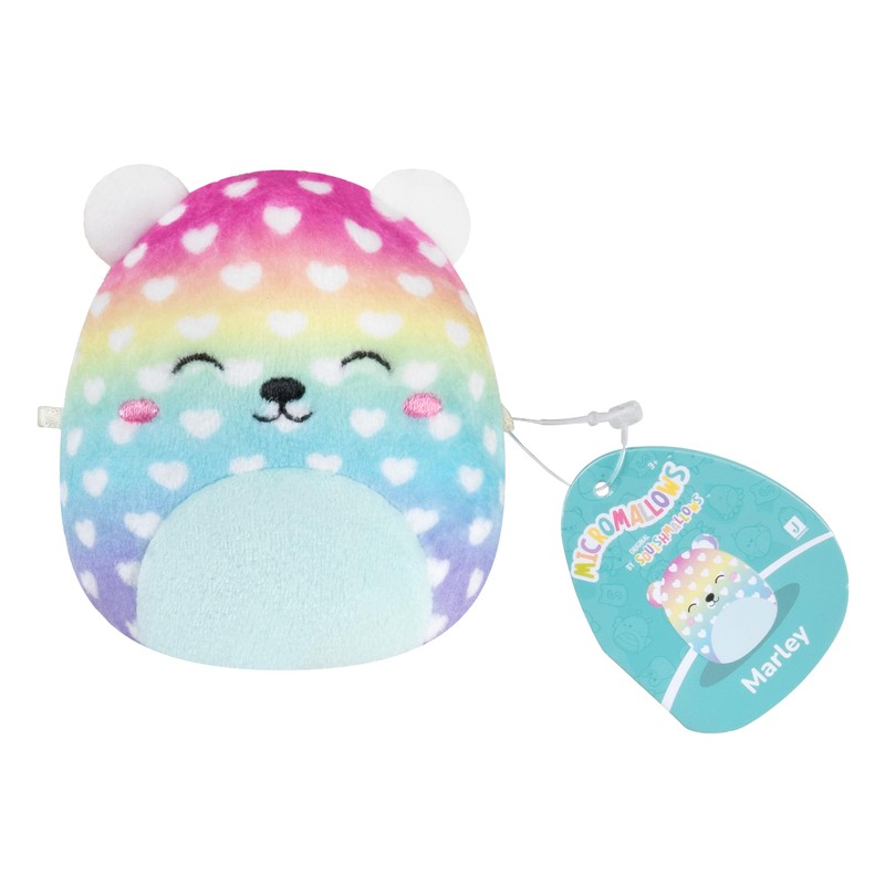 Micromallows Squishmallows Original Plush 5-Pack - Chipmunk, Frog, Bear, Smoothie,