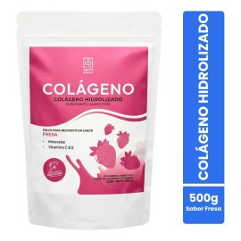 Agorapharma Colágeno Hidrolizado En Polvo 500 G Sabor Fresa Fresa