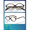 Teumire Retro Oval Glasses for Men Women 90s Style Blue