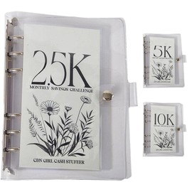 12-Month Envelopes Money Saving Challenge Binder,Budget Binder With Cash Envelopes,12 Month Savings Challenge,Money Saving Binder,Savings Binder,Easy and Funny Way to Save 2.5K/5K/10K Dollars (2.5k)