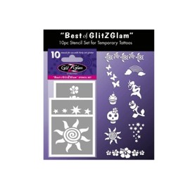 'Template Set for Temporary Tattoo Best Of Glitter Zglam Tattoos For Kids – Teens & Adults