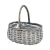 Ohashi Shinji Shoten KN011196-zzz Basket Basket Shabby Willow Oval Basket