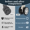 DINTSTYLE 4Pcs Luggage Wheel Covers, Suitcases Wheel Covers, Silicone Luggage