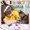 42-Piece Cute Cat Writing Paper Set 6 Coloured Cute Cats