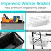 Vive Walker Basket Accessories Bag - Tray for Folding Walker