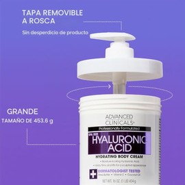 ADVANCED CLINICALS 2 PACK SET - CREMA CORPORAL ACIDO HIALURONICO HIDRATACION CON ACEITE DE BORRAJA, ESCUALANO Y VITAMINA E 454GRCU                    