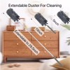 Microfiber Duster for Cleaning,6 Pcs Hand Washable Dusters with 11"