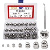 Rrina 143Pcs 304 Stainless Steel Acorn Dome Cap Head Hex