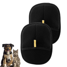 BQRKOTM Doppelseitige Pflegehandschuhe Für Haustiere, 2 Stück Fellmagnet, Neuest Fellpflegehandschuh, Tierhaarentferner Handschuhe, Vielseitige Handschuhe Zur Antistatik Entfernung Für Hunde Katzen