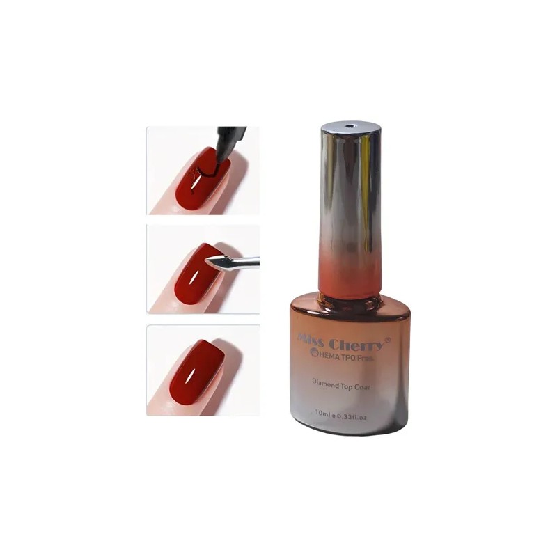 Top Coat Diamante Para Uñas Miss Cherry