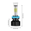 IRONWALLS 6 Sides H11 H9 H8 LED Headlight Bulbs Super