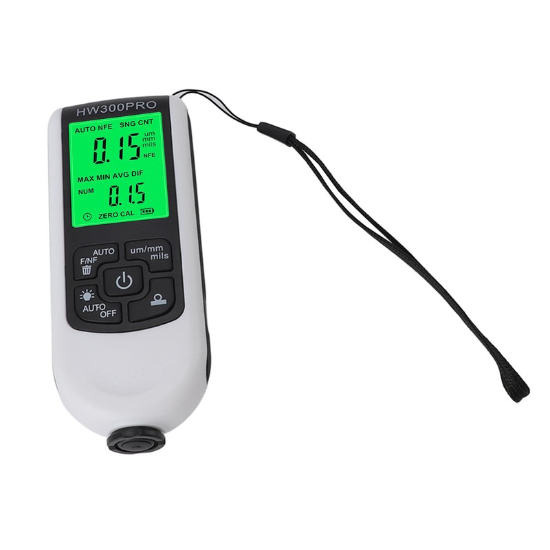 Paint Mil Thickness Gauge High Accuracy HD Backlit Display Anti