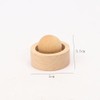 2 Pieces Wooden Essential Oil Diffusers Round Ball Aromatherapy Diffuser