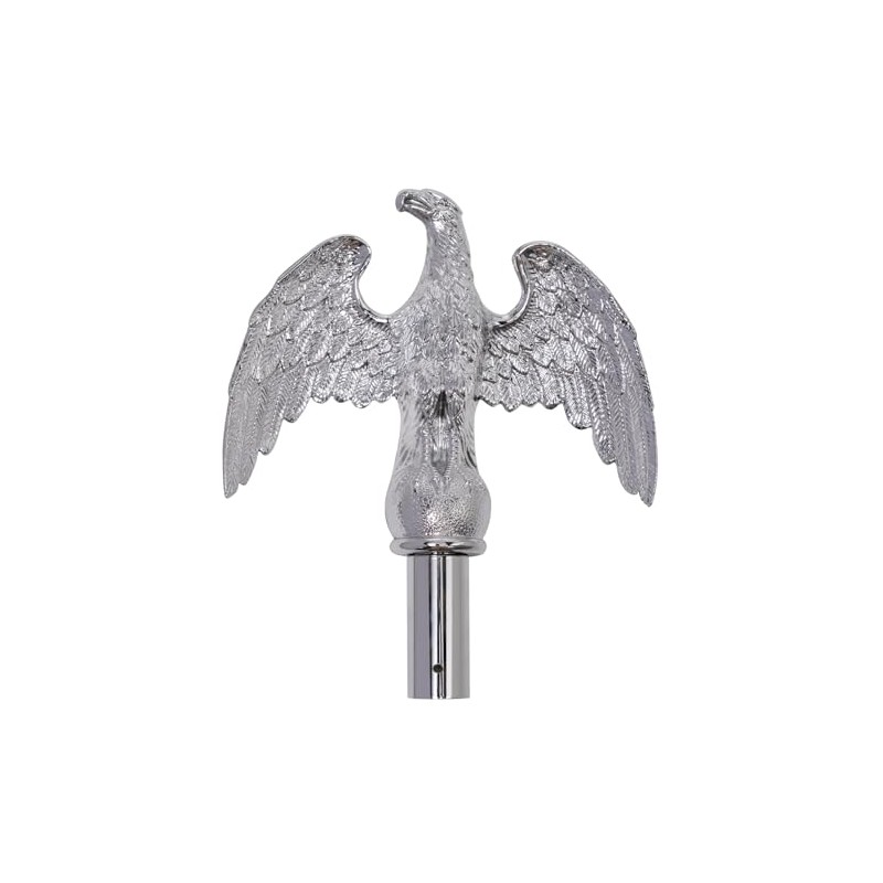 FRF FLAG Silver Eagle Head for Decorating Indoor Flagpoles, Made