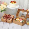 COTOPHER Auto Pop Up Cookie Box with Window 8x6x2.5 Inches