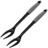 2 X Heat Resistant Nylon Fork 2 Prong Meat Serving