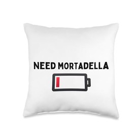 Funny Need Mortadella Italian Cold Cut Bologna Charcuterie Throw Pillow