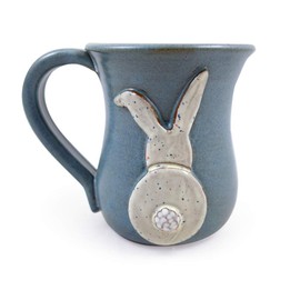 Bunny Butt Mug - American Handmade Stoneware Pottery, 14-oz