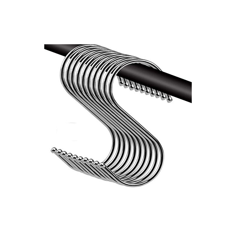 HAND ® S Hook 10-Pack Stainless 3 inch, 7.5cm, for