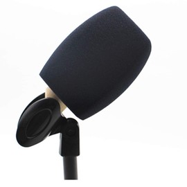 Saidbuds Foam Microphone Cover, Handheld Microphone Windshield, Large Foam Windshields, Pop Filter for Handheld Microphone, Interview Microphones, Black