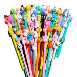 sencoo 24 pack Erasable Blue Cartoon Gel Pens Creative Children Stationery Students Prize Cute Pens Kiddos Gift Pens