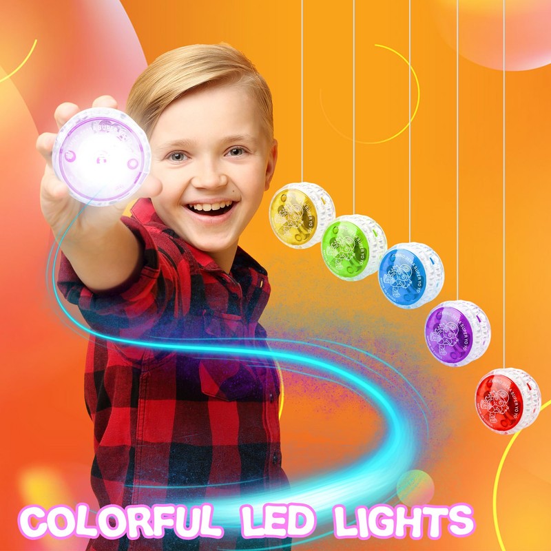85 Pcs Colorful LED Responsive Ball Light up Yo Yo