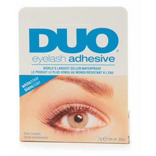 Duo Water Proof Eyelash Adhesive, Clear-White 1/4 oz (Pack of 4)