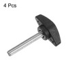 sourcing map 4pcs Tee Wing Knobs Thumb Screws M6 x